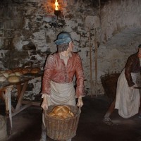 Küche mit Figuren in Castle Stirling