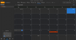 Kalender mit Monatsansicht